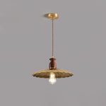 Load image into Gallery viewer, Brass Crest Pendant Light