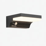 Load image into Gallery viewer, Style A black aluminum glass outdoor wall lamp on white background
