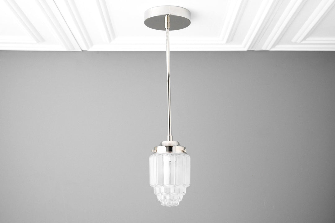 Tierlux Glass Pendant Light - Art Deco Globe Design
