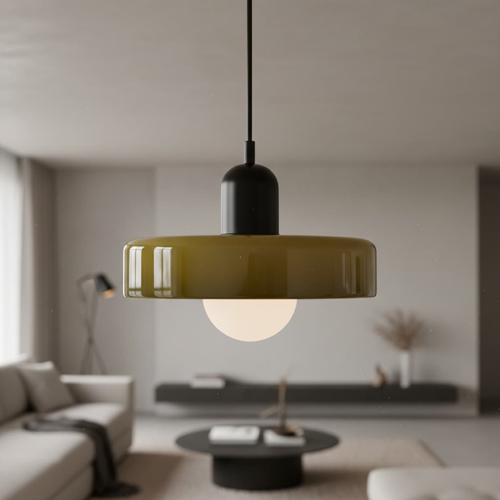 Glasora Moderne Glazen Hanglamp – Minimalistische Noordse Hanglamp voor Keuken en Hal N32