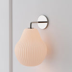Load image into Gallery viewer, Rivrona Ribbed Glass Wall Sconce - Elegant Modern Lighting for Hallway &amp; Bedroom
