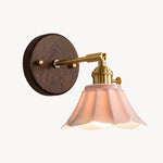 Load image into Gallery viewer, Pink Walnut Wood Style B ceramic wall lamp