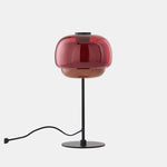Load image into Gallery viewer, Clinco Colored Glass Table Lamp – Retro Mushroom Shade for Bedroom
