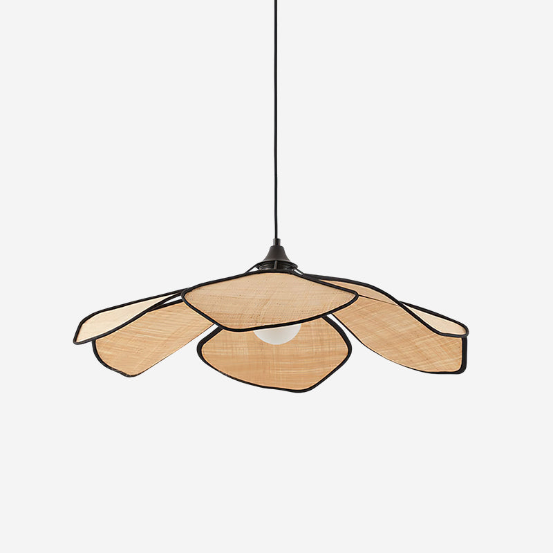 Raffia Petal Pendelleuchte
