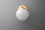 Load image into Gallery viewer, Glorica Glass Wall Sconce - Frosted Globe Light
