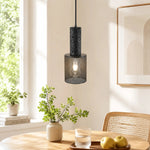Bild in die Galerieansicht laden, Textured Black Mesh Pendant Light 1