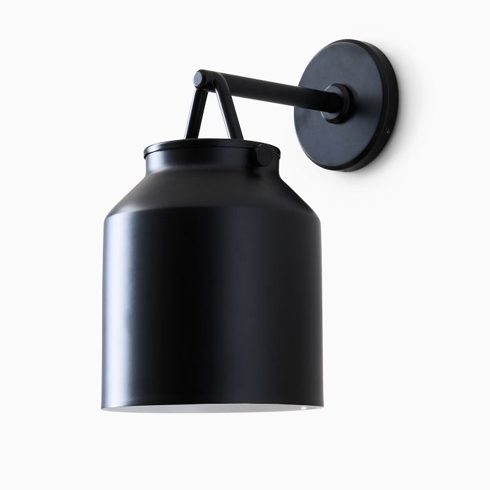 Hanton Minimalist Outdoor Wall Light - Matte Metal Industrial Sconce