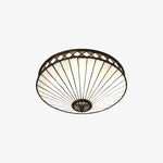 Load image into Gallery viewer, TiffStar Elegant Art Glass Flush Ceiling Light - Vintage-Inspired Ceiling Fixture for Home Interiors
