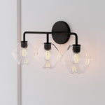 Load image into Gallery viewer, Talvior Geometric Modern Bathroom Sconce - Faceted Shade Light in Luxe Finishes
