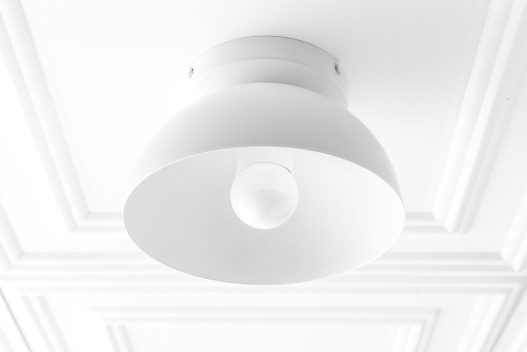 Metio Multi-Color Dome Flush Mount Ceiling Light Contemporary for Dining Area & Entry