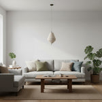 Bild in der Galerieansicht laden, Zalen geschichtete Leinen-Hängeleuchte – Bronze Deckenleuchte für Wohn- und Esszimmer