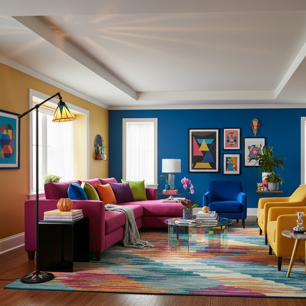 TF Dark Star Tiffany bureaulamp – Art Deco vloerlamp met glas-in-lood voor woonkamer