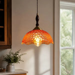 Carica l'immagine nella visualizzazione Galleria, Amber glass pendant beside daylight window