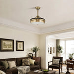 Bild in die Galerieansicht laden, Ceiling fan light in a bright corner living room