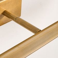 Luz para cuadros Zorv Sleek – Lámpara de pared con marco metálico acanalado para exhibición de arte o fotos