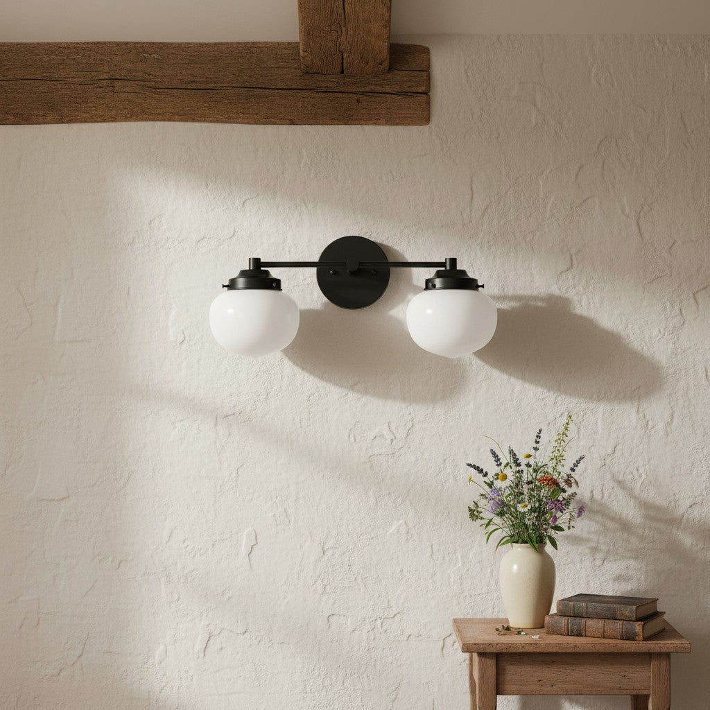 Opalume Multi-head Contemporary Wall Lamp for Mirror & Hallway