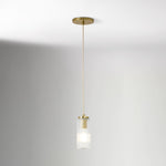 Load image into Gallery viewer, Rivora Fluted Glass Pendant Light – Modern Ribbed Shade
