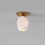 Load image into Gallery viewer, Talvior Sculptural Flush Mount Ceiling Light – Faceted Glass for Modern Interiors
