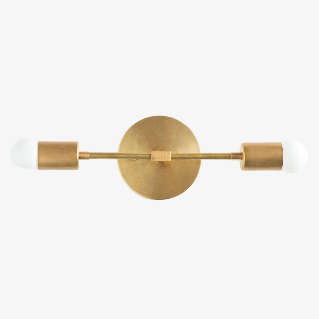 Mobilux Dual-Light Linear Mid-Century Vanity Wall Light for Bathroom & Mirror