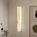 Bild in die Galerieansicht laden, Rechteckige Alabaster-Wandleuchte