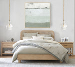 Load image into Gallery viewer, Lawson Glass Pendant Light - Recycled &amp; Milk Glass with Bronze Accent
