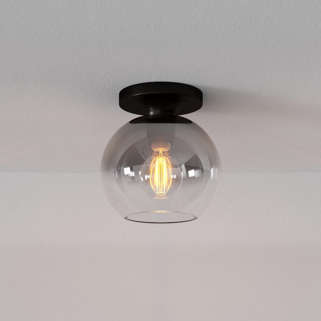 Selvion Modern Globe Pendant Light - Damp-Rated Bathroom Lighting - Luxe Glass Shade
