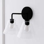 Load image into Gallery viewer, Conica Cone Wall Sconce - 1, 2, 3-Light Modern Glass Lighting
