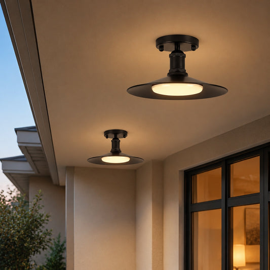 Leviaxa Outdoor Metal Pendant and Ceiling Light