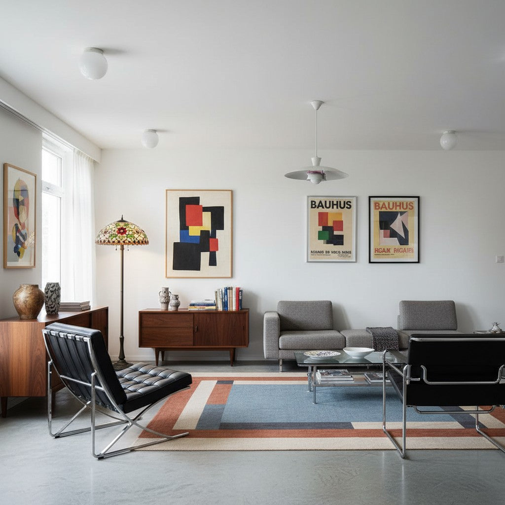 TF Angelique stijl vloerlamp – handgemaakte glazen kap met warme sfeer