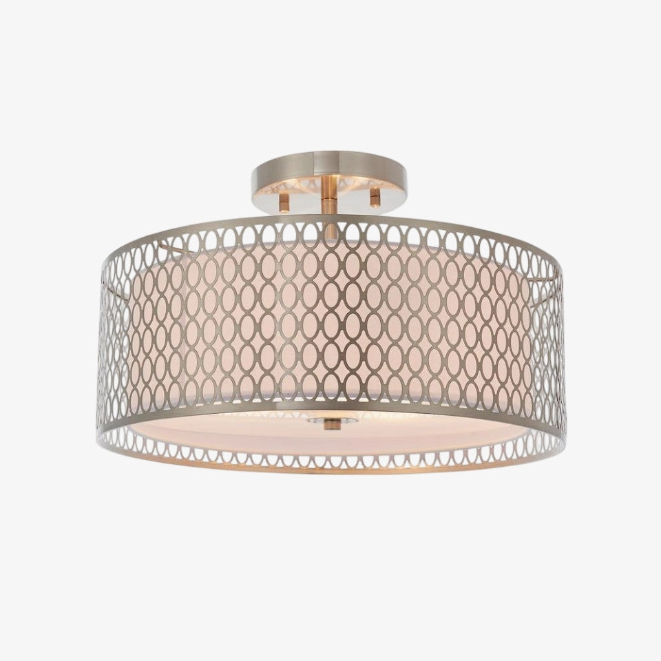 Liorin Geometrische Mesh 3-flammige Deckenleuchte – Metallgewebe-Lampe für Wohnzimmer oder Flur