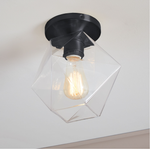 Load image into Gallery viewer, Talvior Sculptural Flush Mount Ceiling Light – Faceted Glass for Modern Interiors
