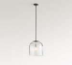 Load image into Gallery viewer, Bravira Ribbed Glass Pendant Light - Elegant Kitchen Island Lamp

