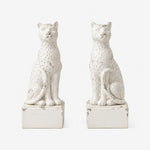 Afbeelding laden in galerijweergave, Leopard resin bookend pair