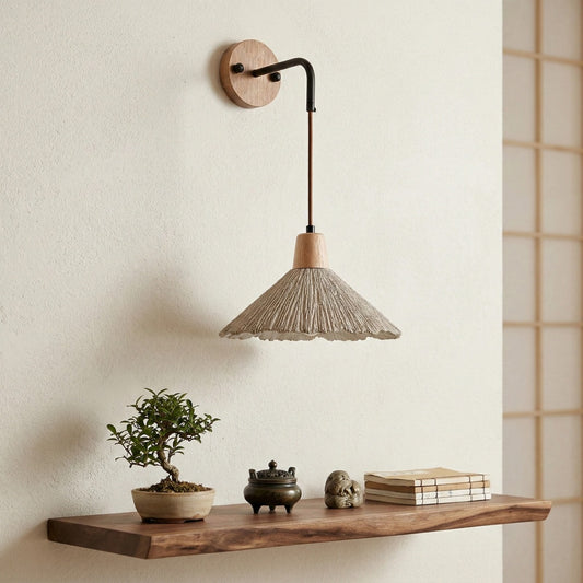 Aplique de Pared Minimalista Solaraeon de Microcemento - Iluminación de Acento Interior para Sala