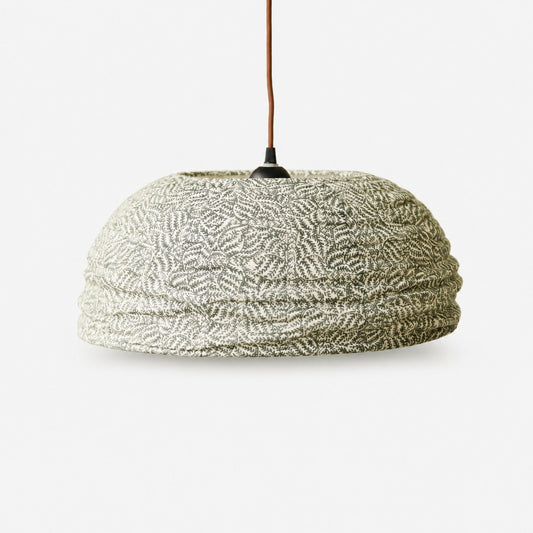 Suspension en tissu froncé avec option de motif botanique