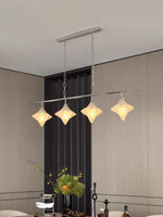 Load image into Gallery viewer, Art Deco Star Linear Pendant Light - Elegant Lighting for Kitchen Island  - Astris Cassiopeia

