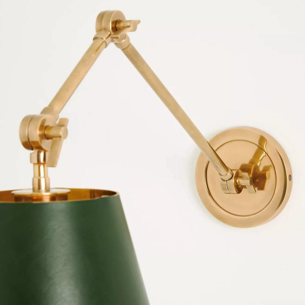 Foldray getande taakwandlamp - leren wandlamp voor thuis