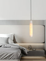 Load image into Gallery viewer, Alabaster Flute Pendant Light