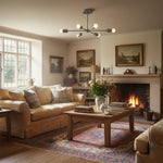 Load image into Gallery viewer, Mobilux Line Mid Century Modern Chandelier - 6 Heads Hanging Ceiling Light
