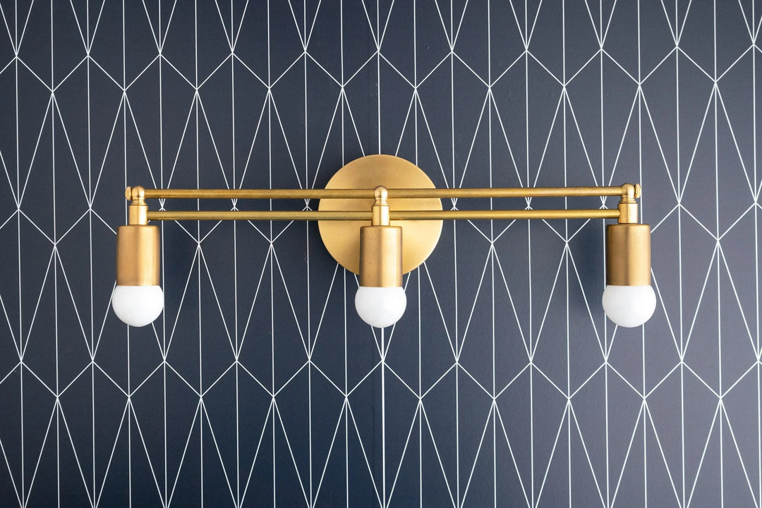 Mobilux Line Modern Vanity Light - Bathroom Wall Fixture in Art Deco Style