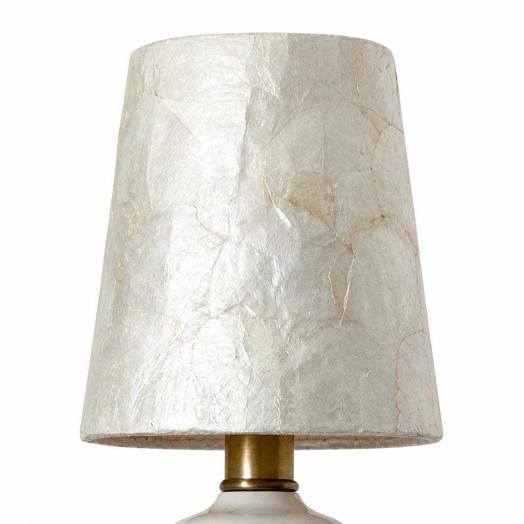 Shellure Ceramic Seashell Wall Lamp - Elegant French Style Bedroom Accent Light