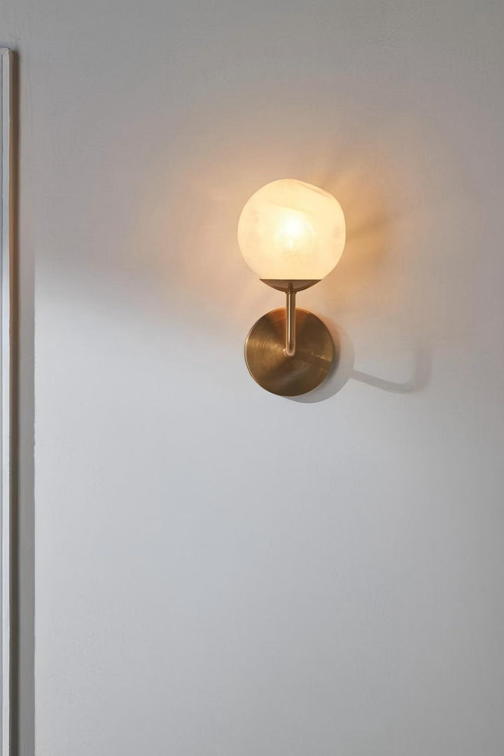 Pawrior Moderne Organische Glazen Bol Wandlamp - Nordic Cloud Ontwerp Wandkandelaar