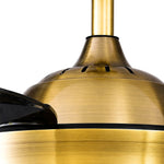 Bild in die Galerieansicht laden, Brushed antique brass motor housing detail