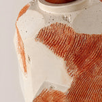 Cargar imagen en el visor de la Galería, Microcement-like pitted surface and hand-ridged terracotta texture