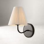 Load image into Gallery viewer, Fibura Sleek Metal Linen Shade Wall Light - Wall-Mounted Art
