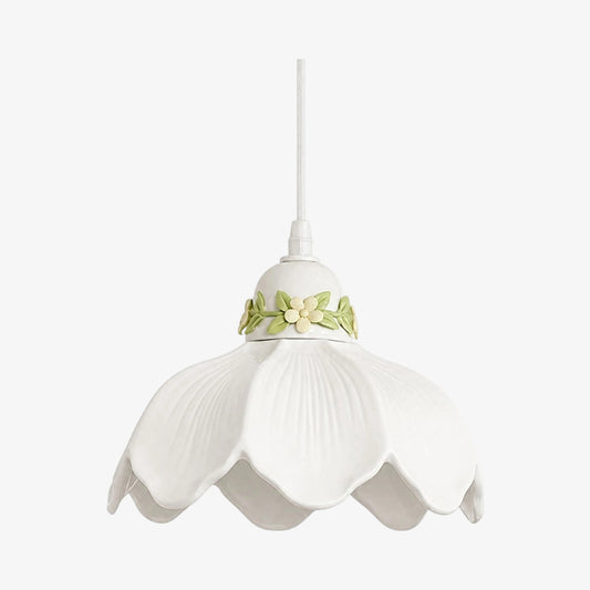 Lámpara colgante con flor Cazelle – Iluminación romántica para dormitorio