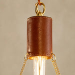 Cargar imagen en el visor de la Galería, Prismatic French Leather Pendant Light 13