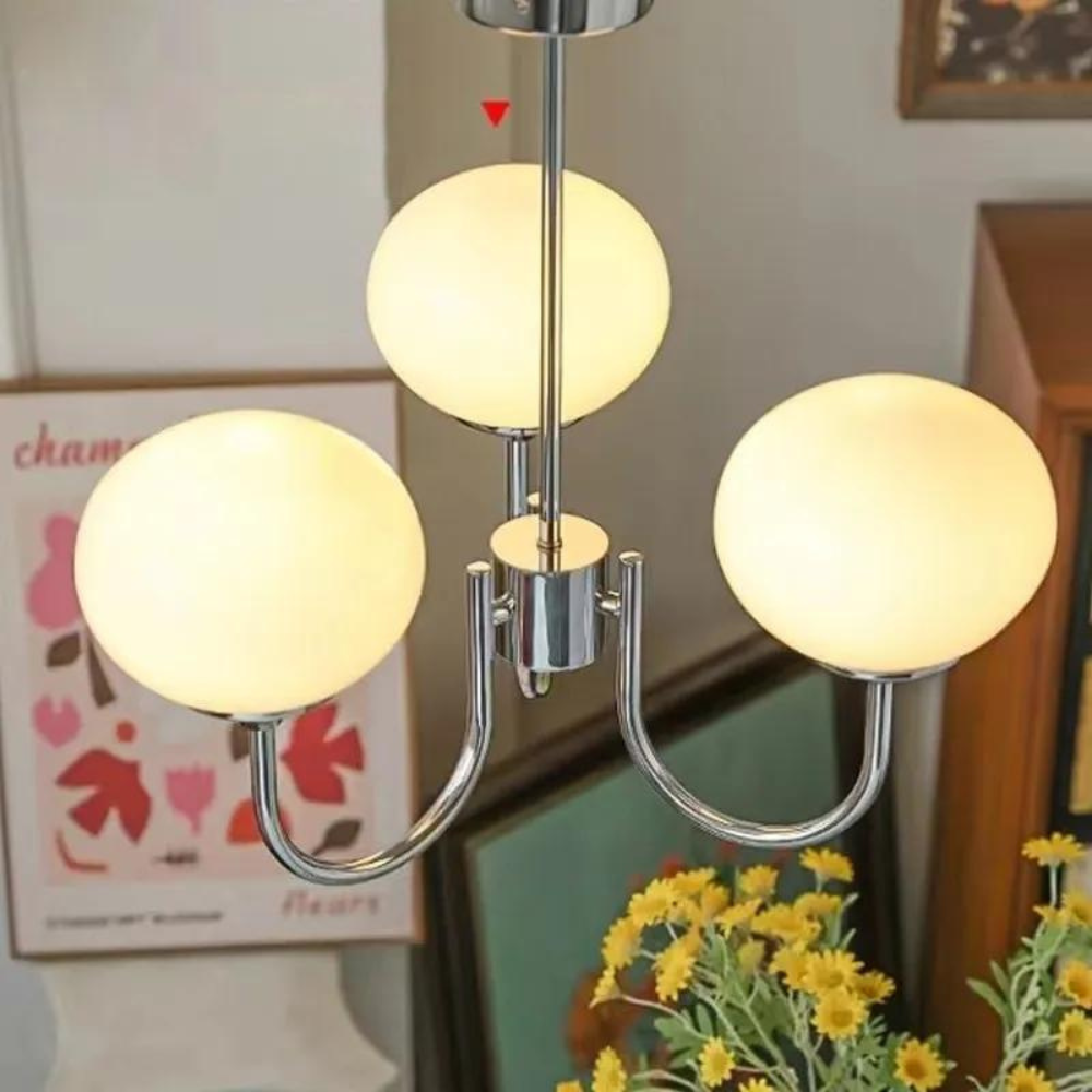Candelabro Moderno Marshmallow de Vidrio