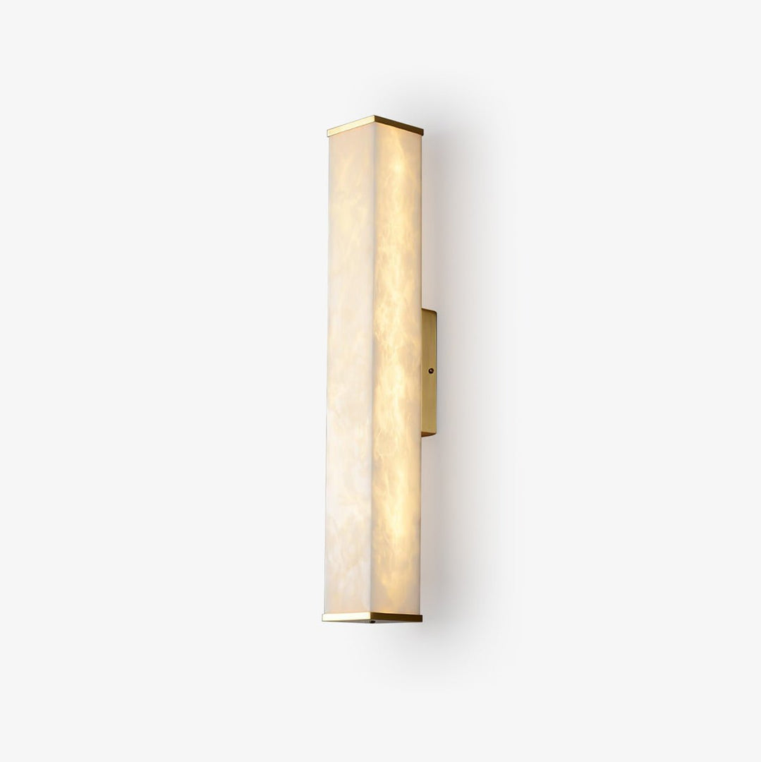 Kuboid Alabaster Wandleuchte