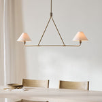 Load image into Gallery viewer, Diora Pendant Light -  Modern Metal Fixture with Linen Shades
